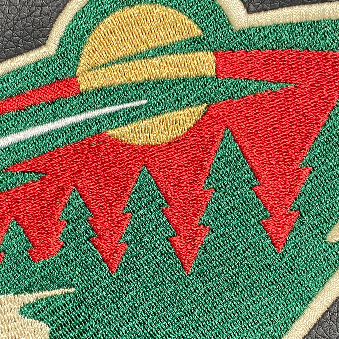 Silver Loveseat with Minnesota Wild Logo