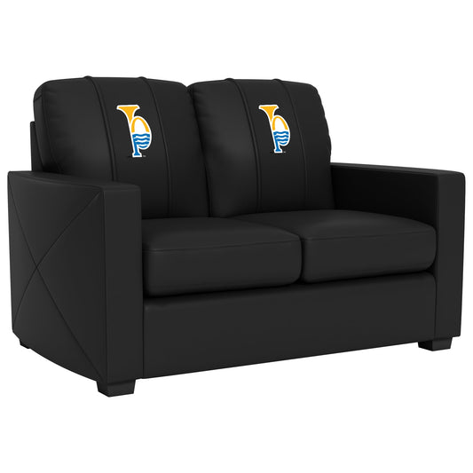 Silver Loveseat with St. Louis Blues Tertiary Logo