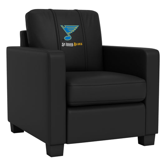 Dyno Stationary Club Chair with St. Louis Blues Wordmark Logo
