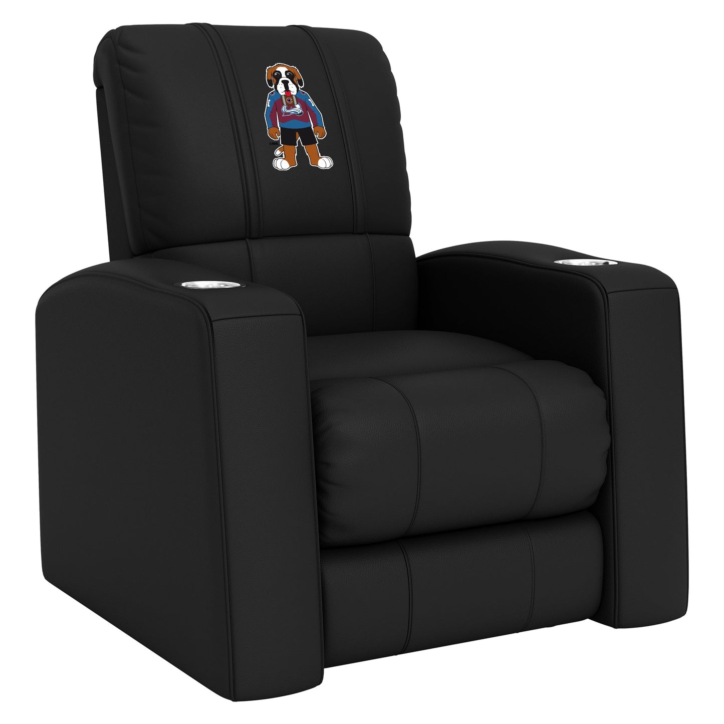 Relax Home Theater Recliner with Colorado Avalanche Bernie Mascot Logo