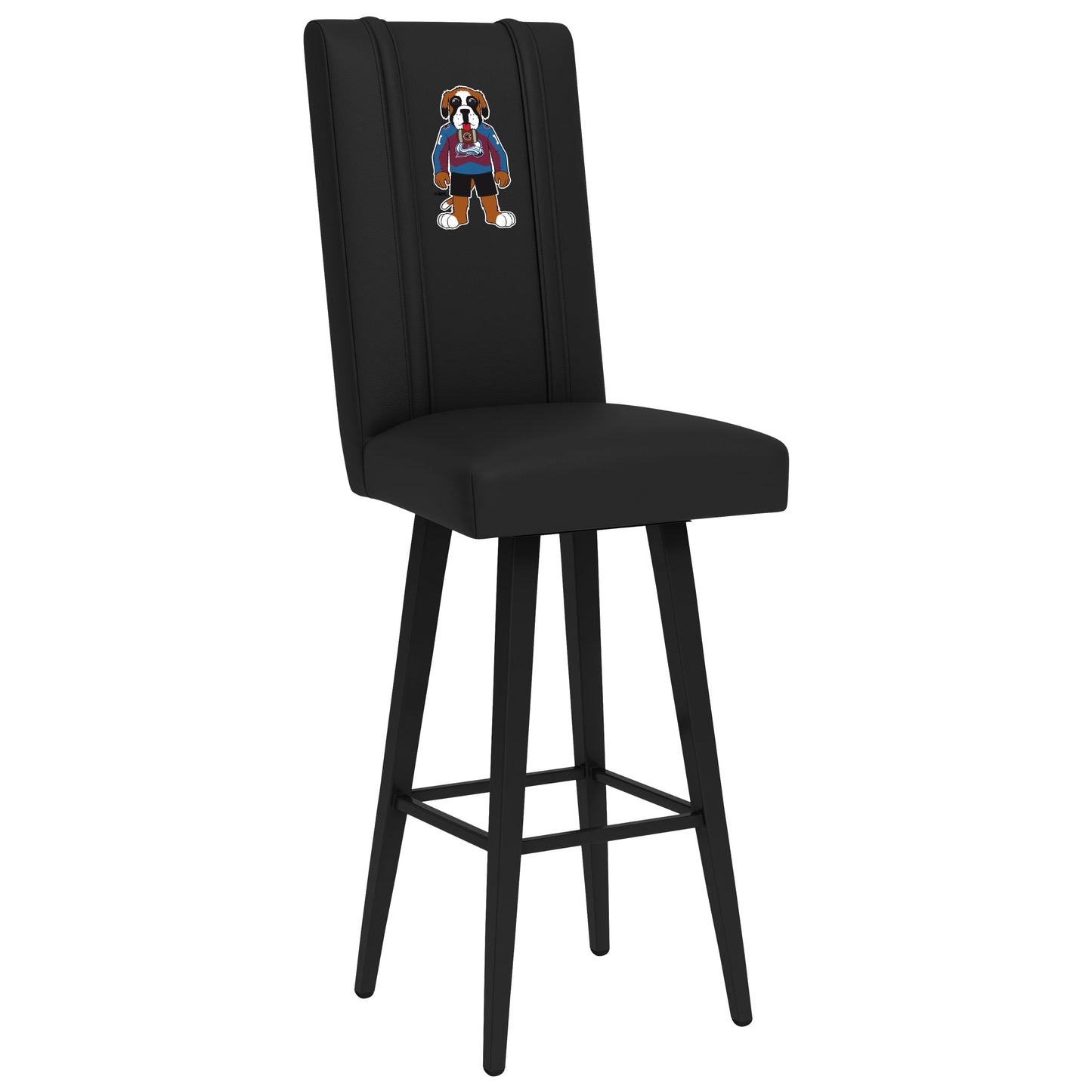 Swivel Bar Stool 2000 with Colorado Avalanche Bernie Mascot Logo