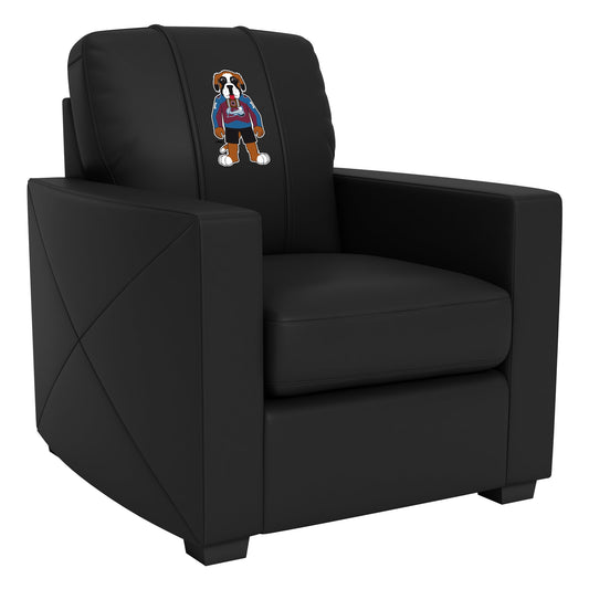 Silver Club Chair with Colorado Avalanche Bernie Mascot Logo