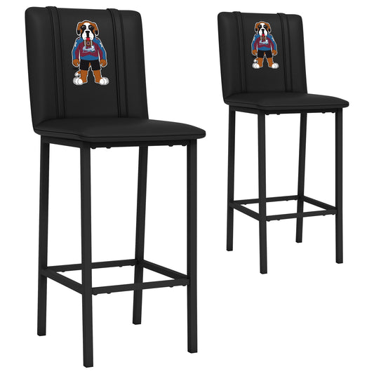 Bar Stool 500 with Colorado Avalanche Bernie Mascot Logo Set of 2