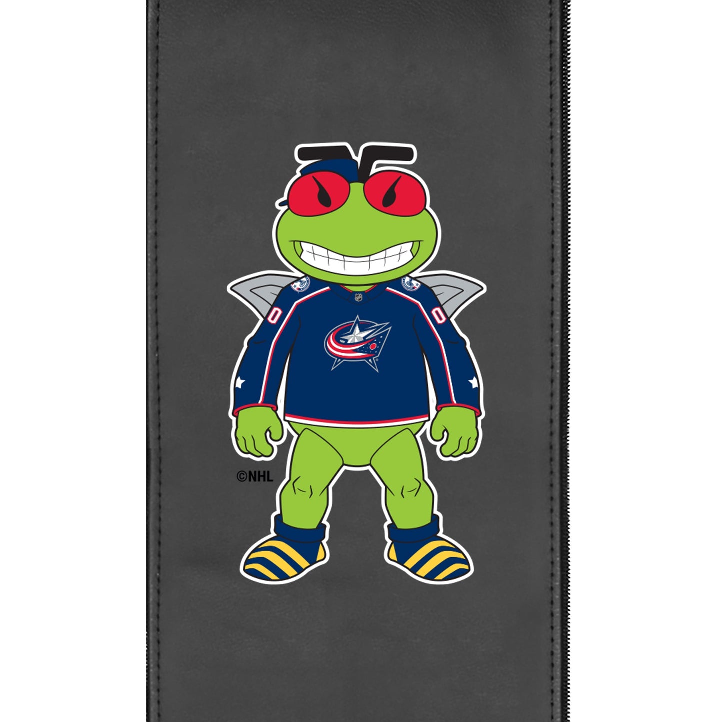 Dyno Stationary Club Chair with Columbus Blue Jackets Stinger Mascot Logo