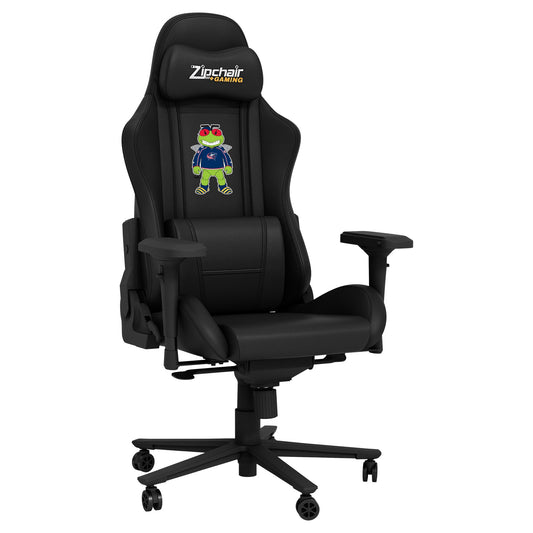 Xpression Pro Gaming Chair with Columbus Blue Jackets Stinger Mascot Logo