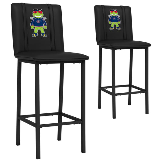 Bar Stool 500 with Columbus Blue Jackets Stinger Mascot Logo Set of 2