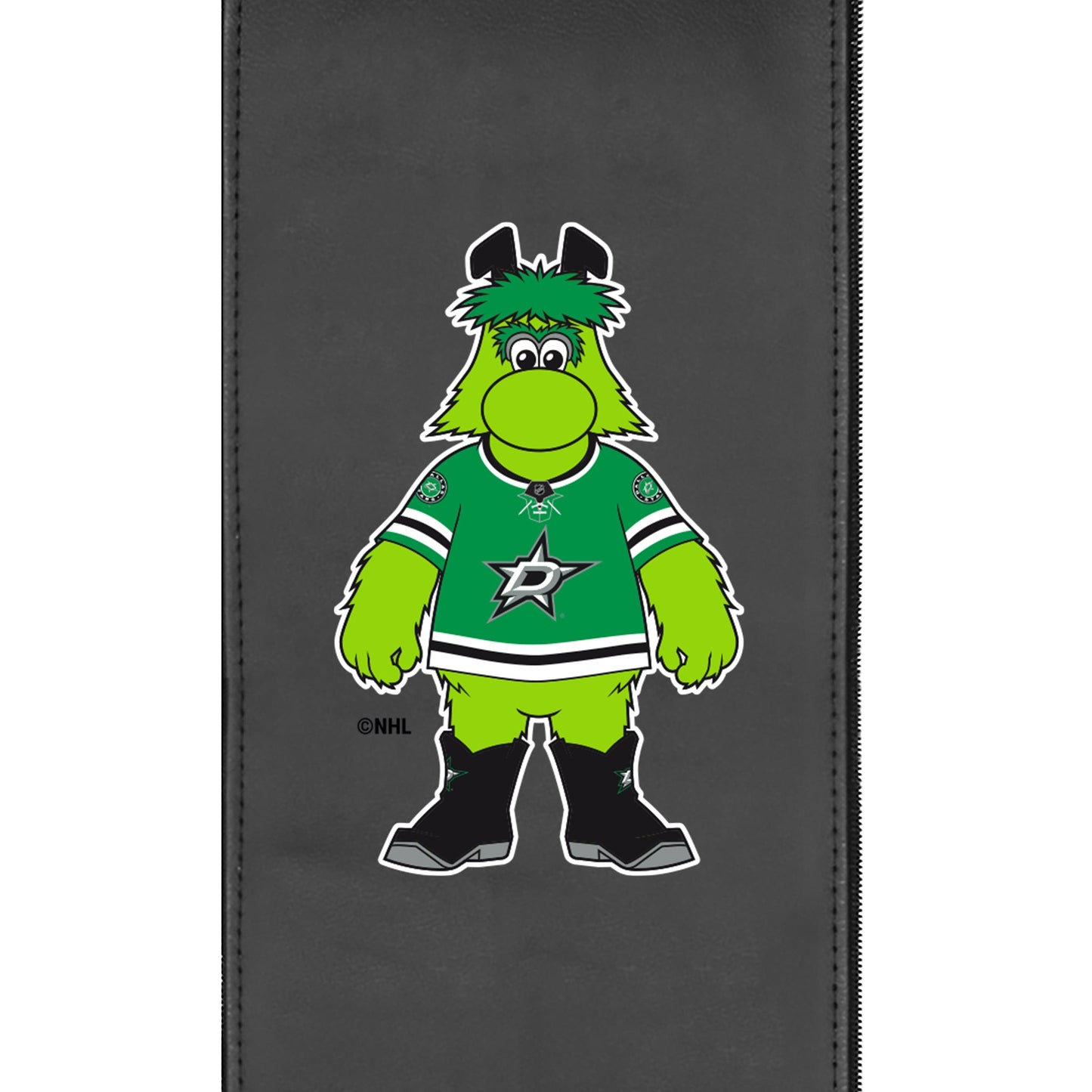 Stealth Recliner with Dallas Stars V Green Mascot Logo