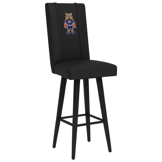 Swivel Bar Stool 2000 with Edmonton Oilers Hunter Mascot Logo