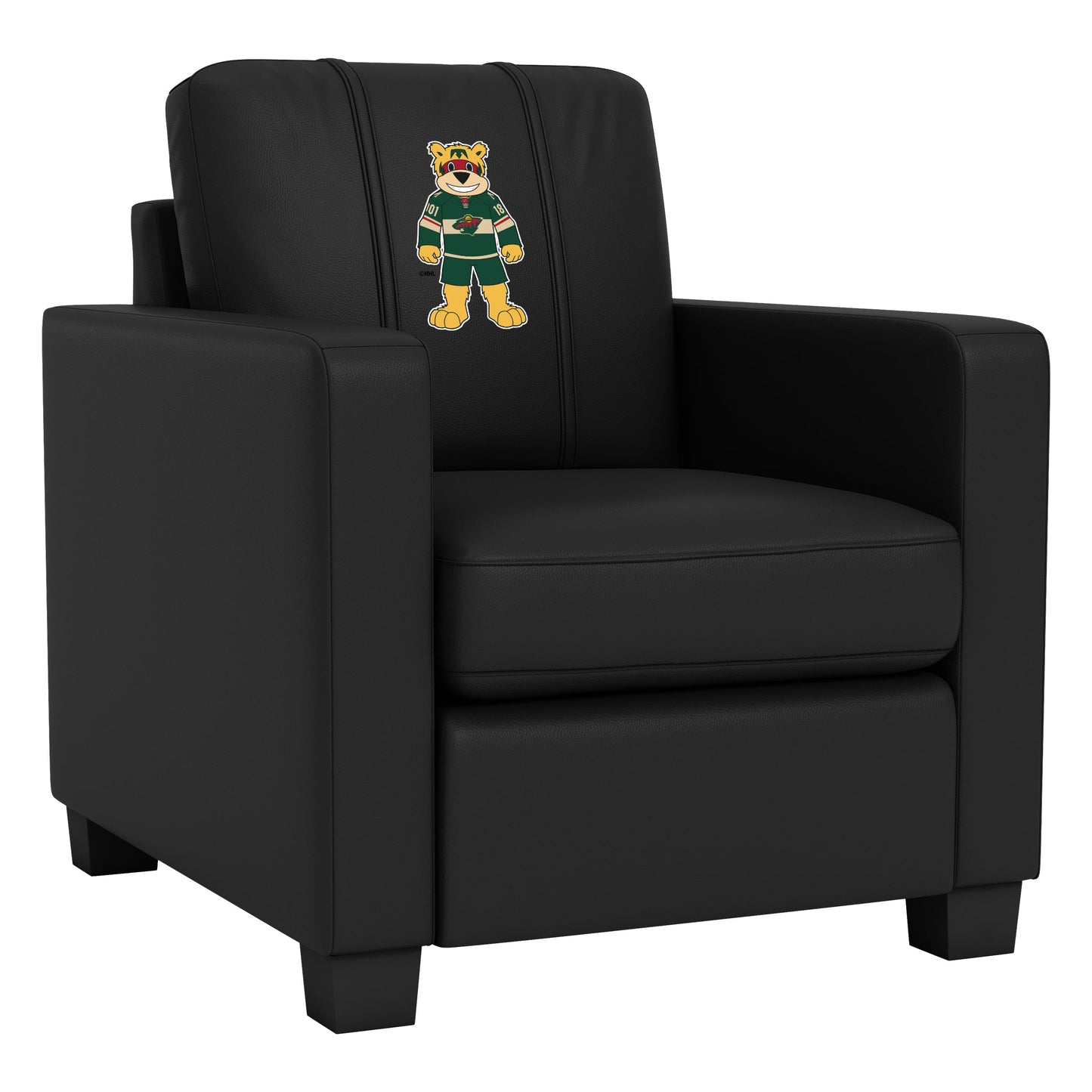 Dyno Stationary Club Chair with Minnesota Wild Nordy Mascot Logo