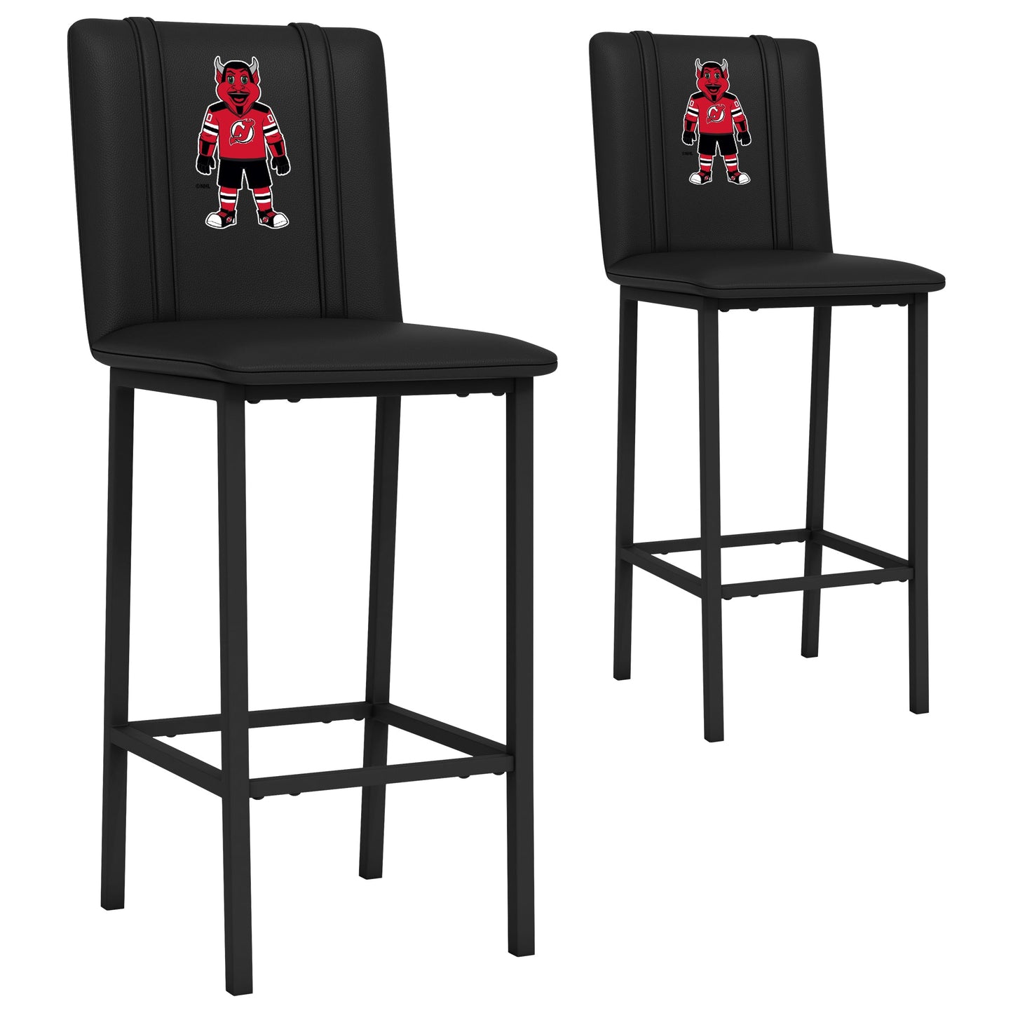 Bar Stool 500 with New Jersey Devils Mascot Logo Set of 2