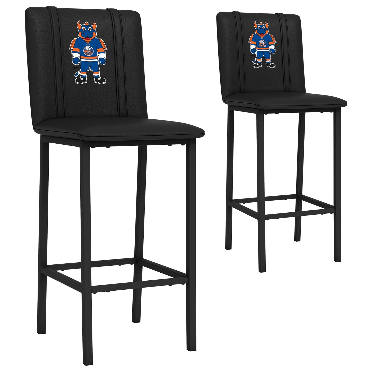 Bar Stool 500 with New York Islanders Sparky Mascot Logo Set of 2