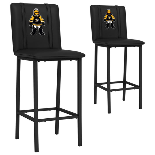 Bar Stool 500 with Pittsburgh Penguins Icebergh Mascot Logo Set of 2