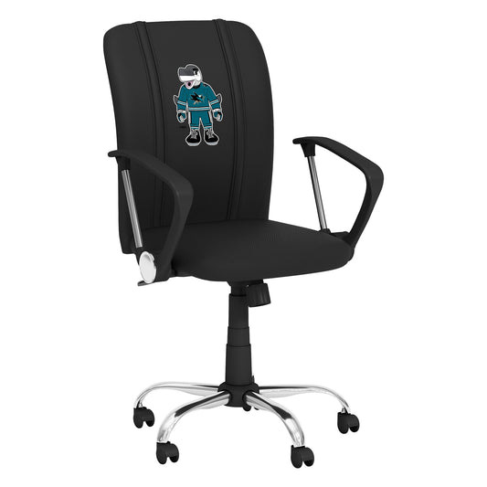 Curve Task Chair with San Jose Sharks Sharkie Mascot Logo