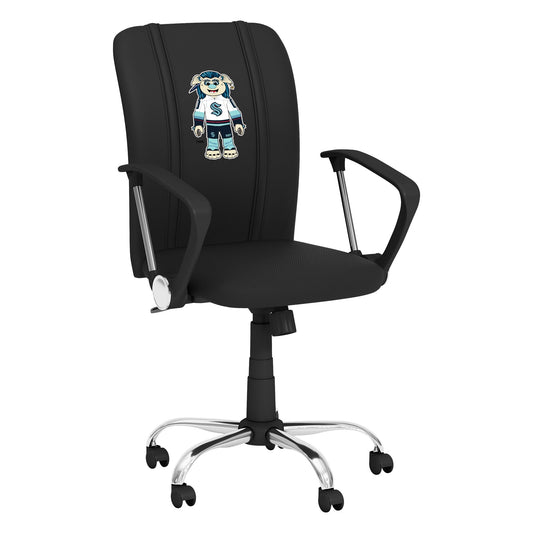 Curve Task Chair with Seattle Kraken Buoy Mascot Logo