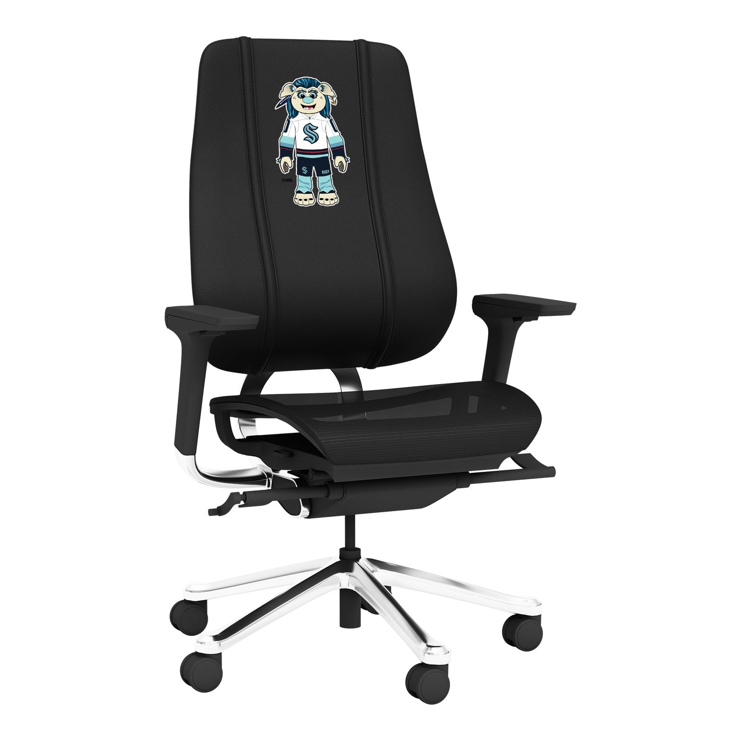 PhantomX Mesh Gaming Chair with Seattle Kraken Buoy Mascot Logo
