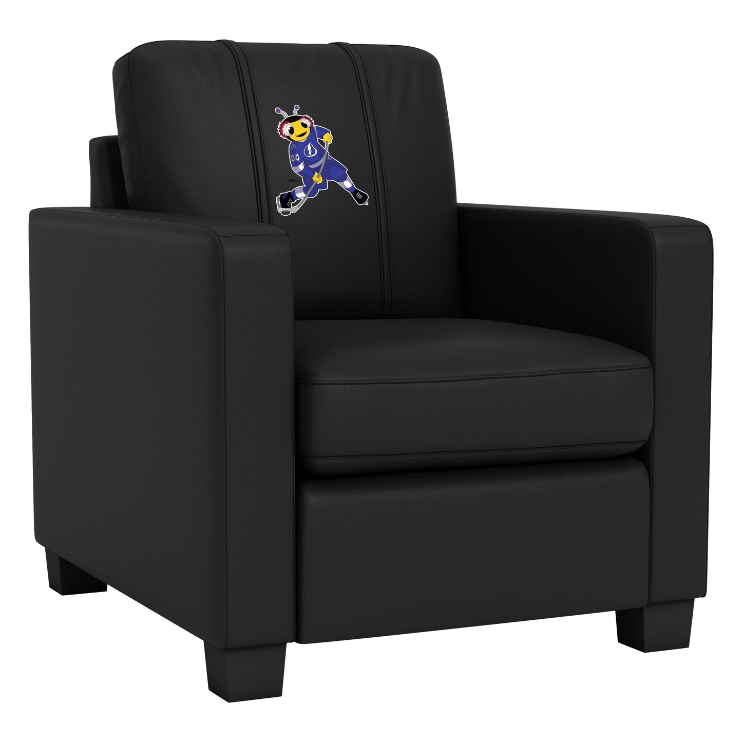 Dyno Stationary Club Chair with Tampa Bay Lightning Thunderbug Mascot Logo