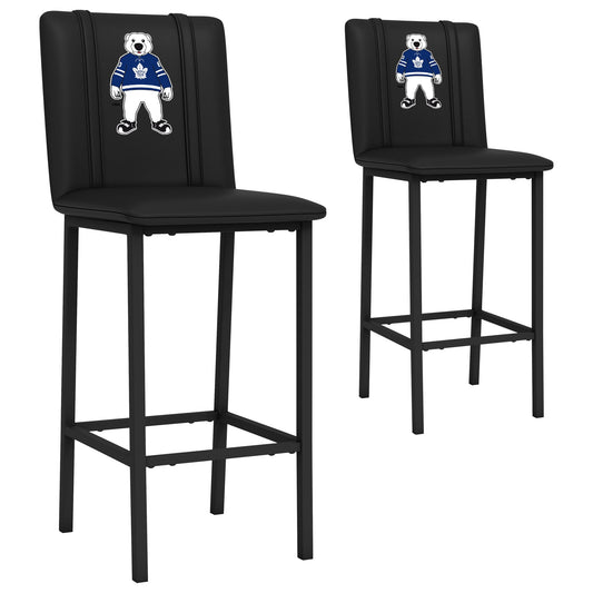 Bar Stool 500 with Toronto Maple Leafs Carlton Mascot Logo Set of 2