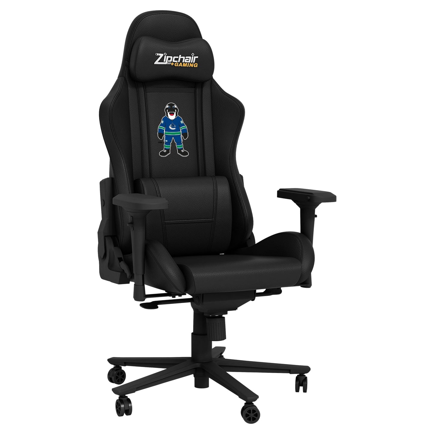 Xpression Pro Gaming Chair with Vancouver Canucks Fin Mascot Logo