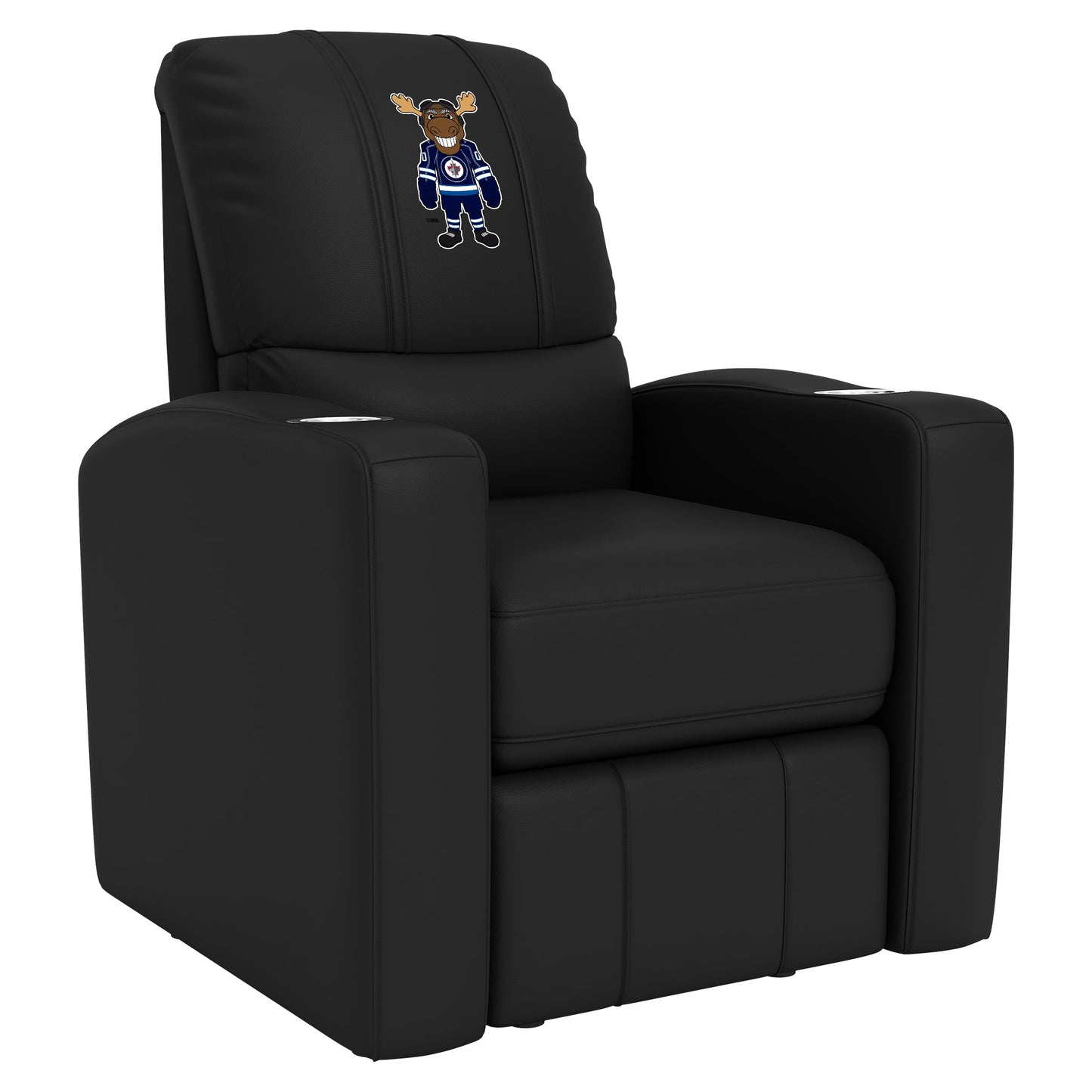 Stealth Recliner with Winnipeg Jets Moose Mascot Logo