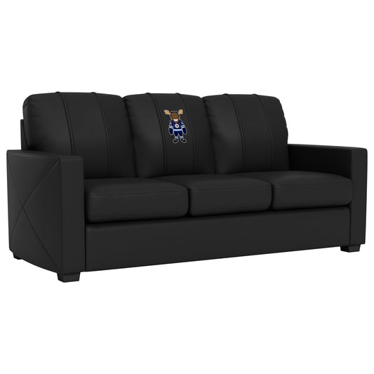 Silver Sofa with Winnipeg Jets Moose Mascot Logo
