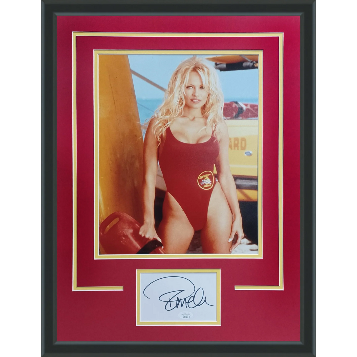 Pamela Anderson Baywatch 11x14 Photo Deluxe Framed with Autograph – JSA
