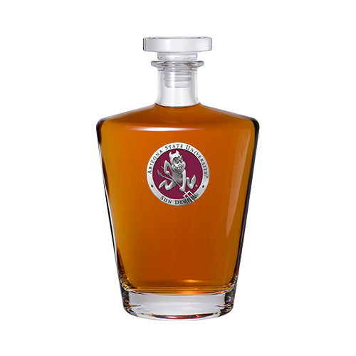 Arizona State University Sparky Logo Royal Decanter