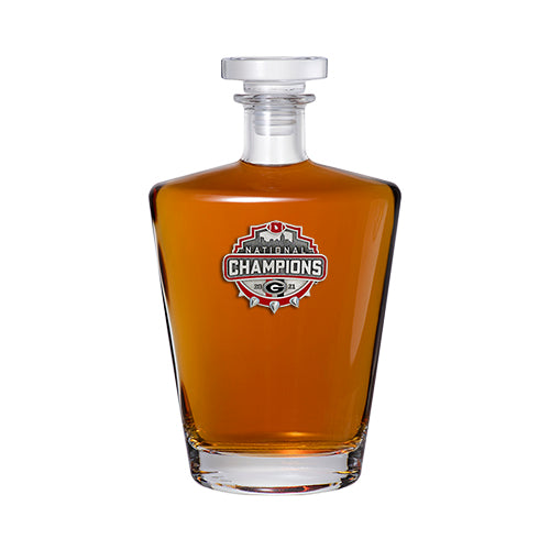 2021 Georgia Official Champion Logo Royal Decanter