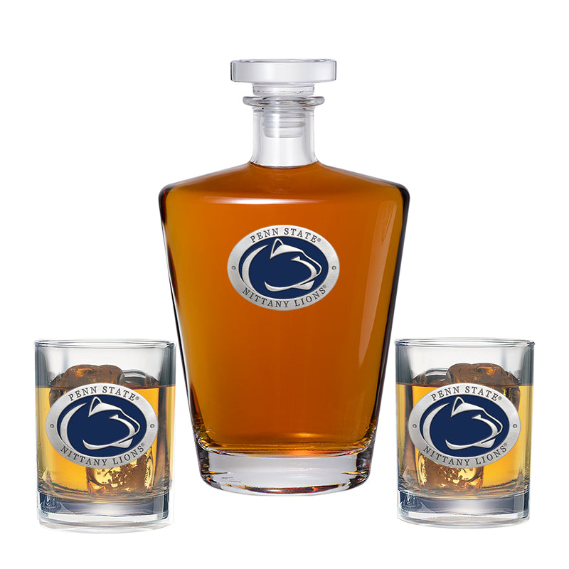 Penn State Royal Decanter with 2 Glasses