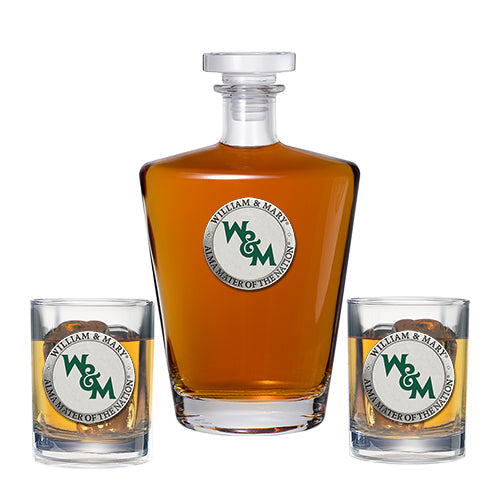 William and Mary Royal Decanter with 2 Glasses