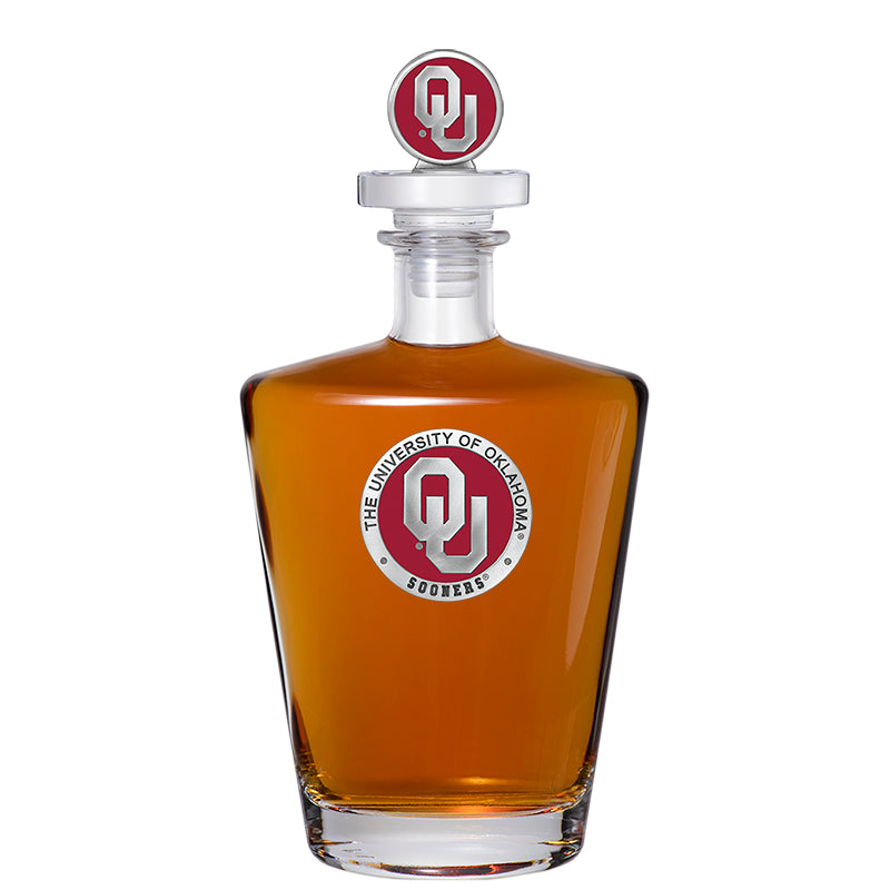 University of Oklahoma Royal Decanter with 3D Top