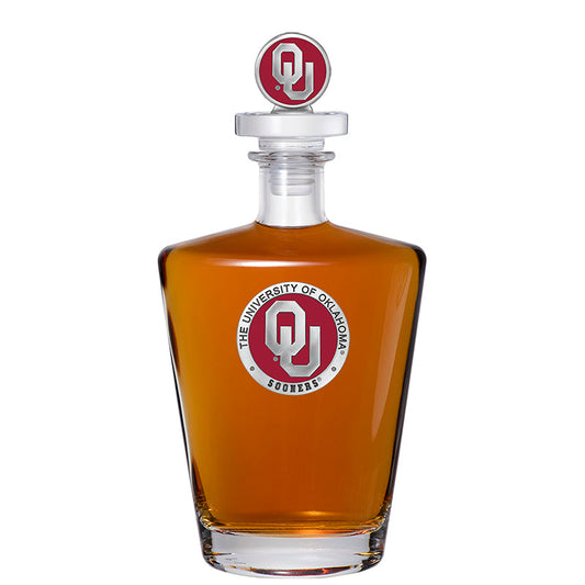University of Oklahoma Royal Decanter with 3D Top