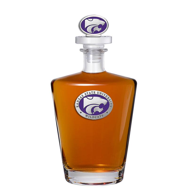 Kansas State University Royal Decanter with 3D Top