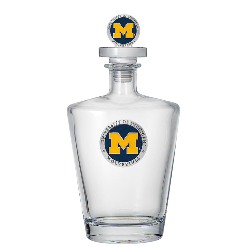 Univerity of Michigan Royal Decanter w/ 3D Top