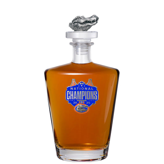 2025 Univ. of Florida Basketball Champ  Royal Decanter with 3D Top