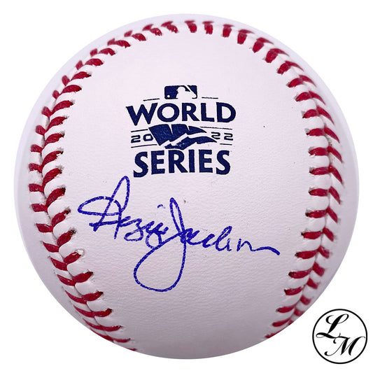 Reggie Jackson Houston Astros Autographed 2022 World Series Baseball COA