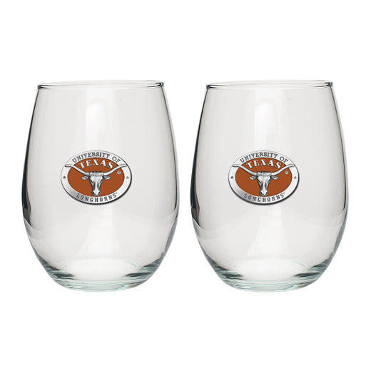 University of Texas at Austin Stemless Goblet (Set of 2)