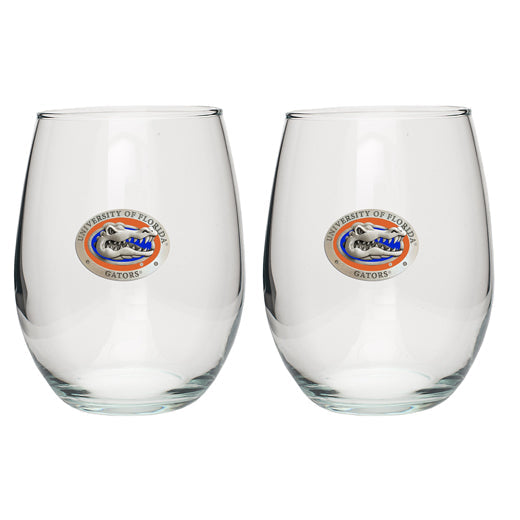University of Florida Stemless Goblets