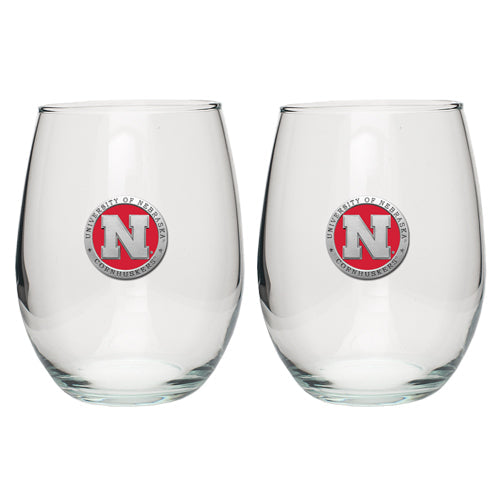 University of Nebraska Stemless Goblets (Set Of 2)