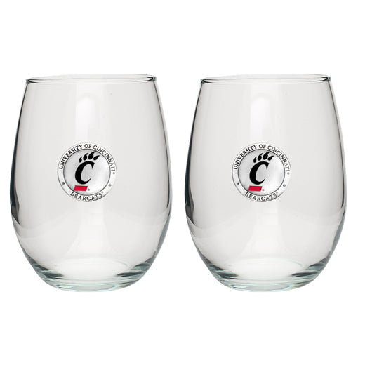 University of Cincinnati Stemless Goblet (Set of 2)