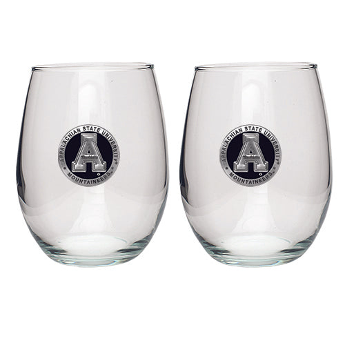 Appalachian State University Stemless Goblet (Set of 2)