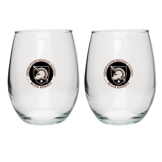 United States Military Academy Black Knights Stemless Goblet (Set of 2)