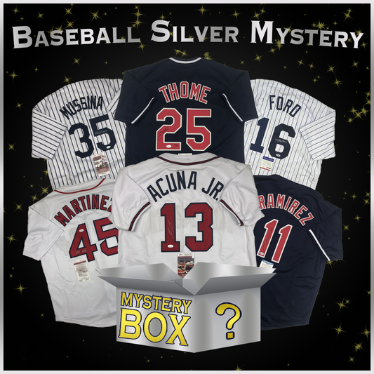 Autographed/Signed Baseball SILVER Series 1 Jersey Mystery Box with PSA JSA or Beckett COA