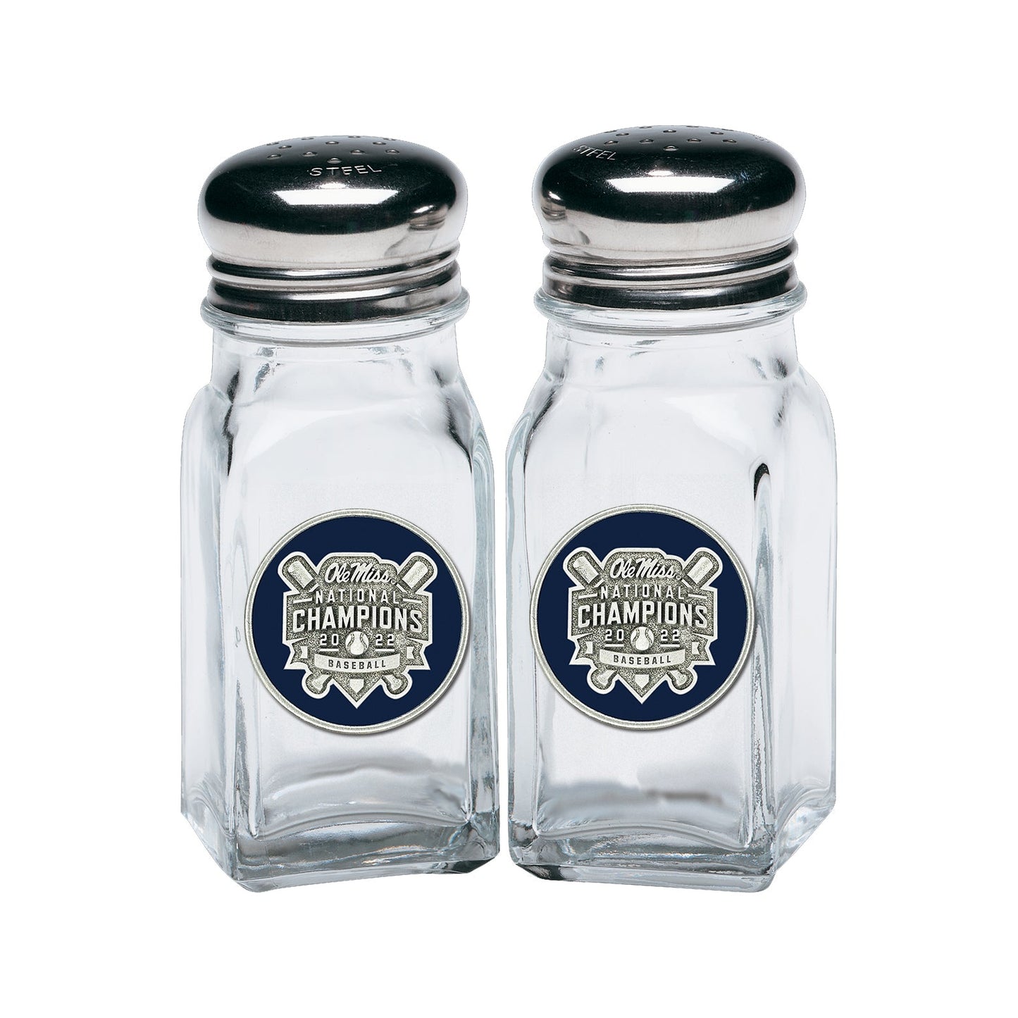 Ole Miss Baseball National Champions 2022 Salt & Pepper Shakers