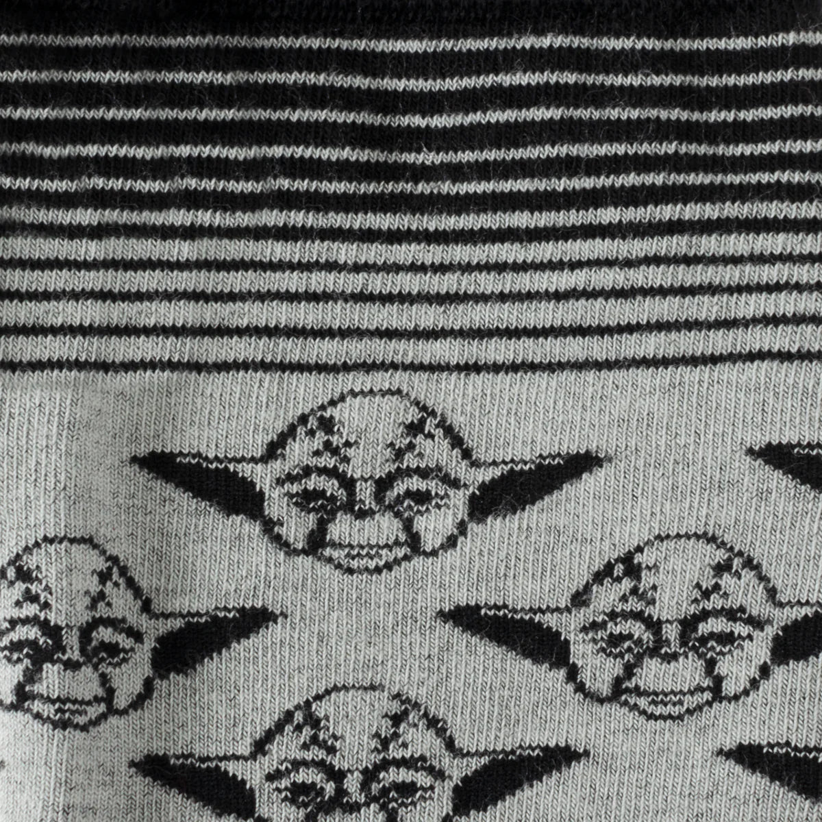 Star Wars Yoda Gray and Black Ombre Pattern Dress Socks with Jedi Crest Lapel Pin