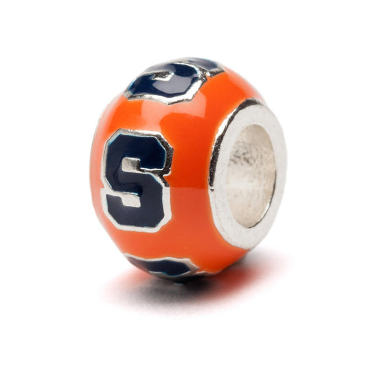 Syracuse Bead Charm - Orange Block S Repeat
