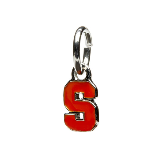 Syracuse Charm Pendant - Orange Block S