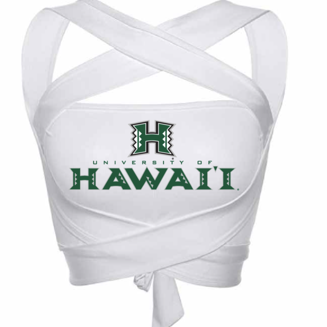 University of Hawaii White Multi Way Bandeau Top