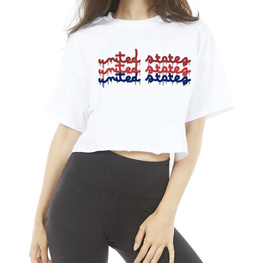 United States Drip Crop Tee