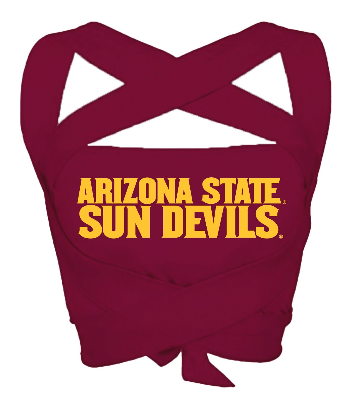 Arizona State ASU Maroon Multi Way Bandeau Top