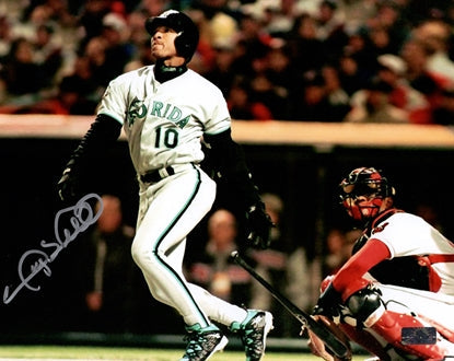 Gary Sheffield Autographed Florida Marlins 8x10 Photo